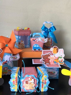 Kit festa fábrica de brinquedos, lembrancinhas brinquedo