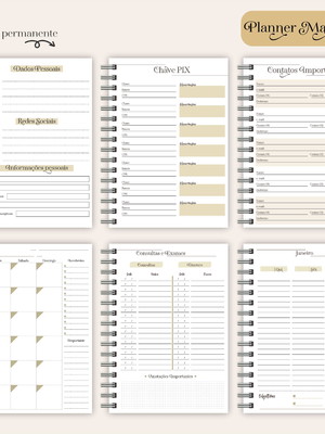 Planner 2023 - masculino - arquivo digital