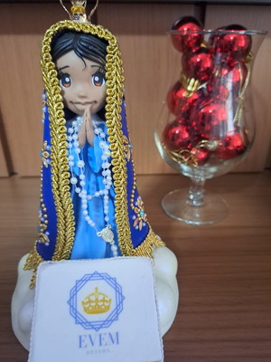 Nossa senhora aparecida em biscuit
