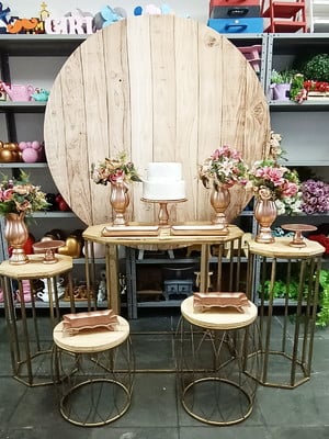 Pegue e monte - decoração adulto - rose gold
