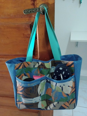 Bolsa de praia impermeável natureza