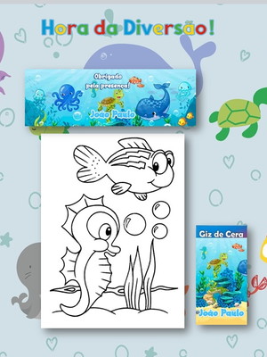 40 kit de colorir - lembrancinhas de aniversário