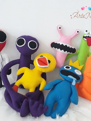 Kit 7 personagens rainbow friends