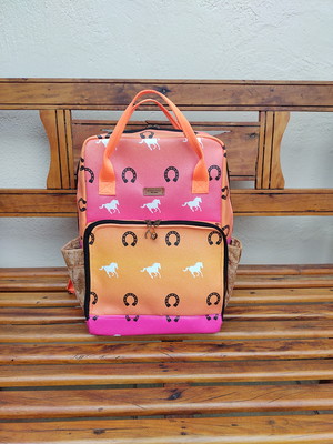 Mochila universitária/passeio neon