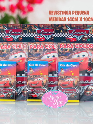 Revistinha para colorir 14x10 - carros/relâmpago mcqueen