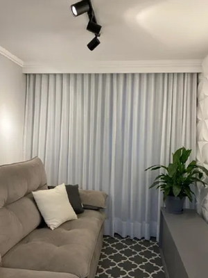 Kit cortina rodizio suisso c/forro (sob medida)