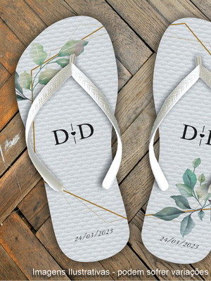 Brinde sandália chinelo - casamento