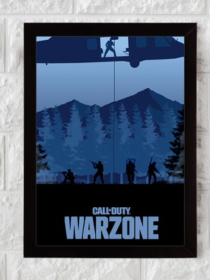Call of duty, gamer, geek, nerd, quadro com moldura 33x24cm