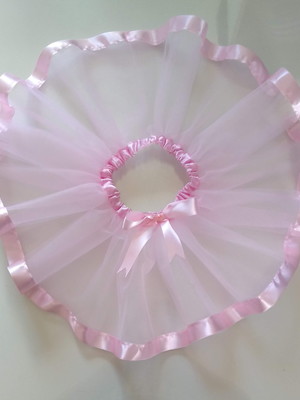 Saia tutu bebe rosa