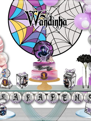 Wandinha kit festa pronta.