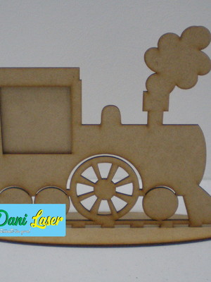 15 porta retrato formato trenzinho trem lembrancinha mdf