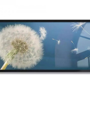 Quadro decorativo slim dente de leão-31x64cm