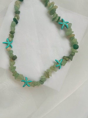 Choker de quartzo verde