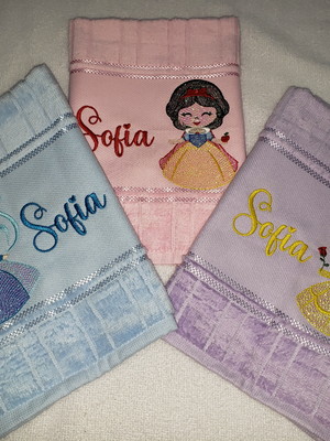 Kit 3 toalhas escolar infantil personalizada