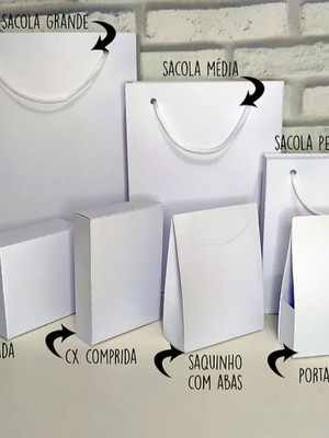 Arquivo de corte - kit sacolas moldes limpos