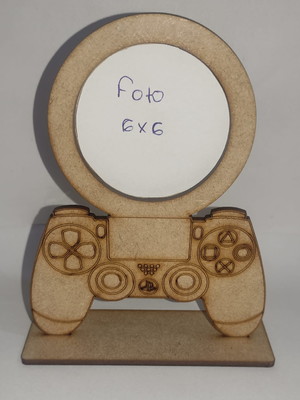 Porta retrato controle video game (palystation) mdf
