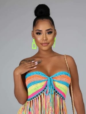 Top cropped croche