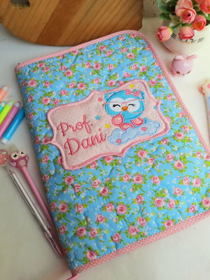 Capa caderno com zíper personalizado