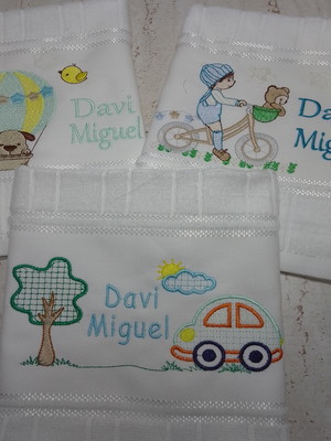 Toalha para lanche personalizada balão infantil