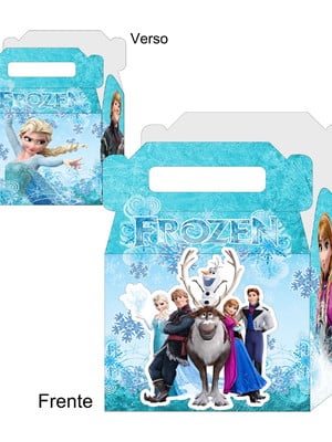 10 caixas maleta frozen com aplique 3d