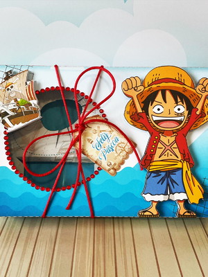 Caixa para ovo de páscoa/ mini confeiteiro / caixa one piece