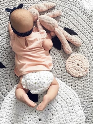 Tapete infantil de crochê
