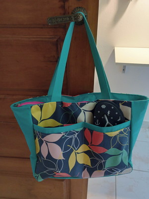 Bolsa de praia impermeável ziper