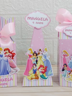 Kit: 60 lembrancinhas princesas - papelaria personalizada