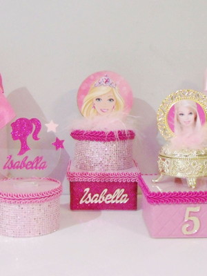 Kit personalizado barbie luxo 25 itens