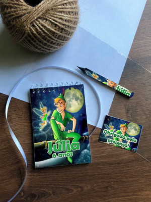 Bloquinho peter pan personalizado