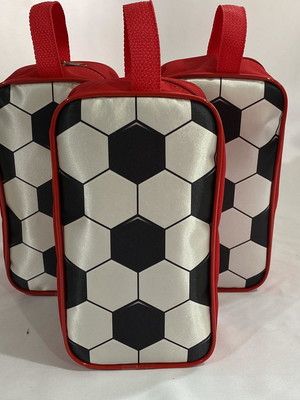 Porta chuteira tema futebol(tamanho 27x16x12)