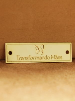 Tag metal (3cm x 0,8cm) retangular 2000pçs.