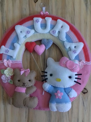 Guirlanda maternidade hello kitty