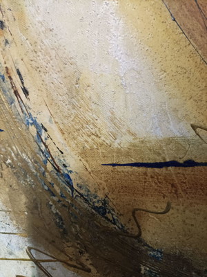 Pintura abstrata em acrílico