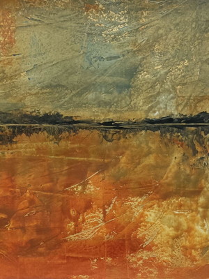 Pintura abstrata em acrílico