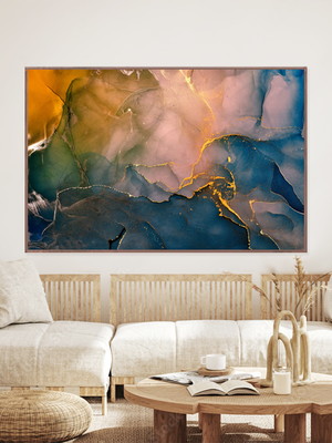 Quadro decorativo abstrato colorido 70x1,00