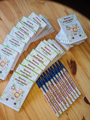 Kit bloquinho personalizado com caneta personalizada