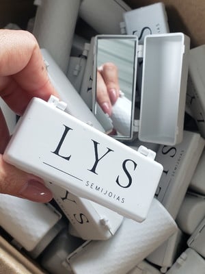Porta batom com espelho personalizado