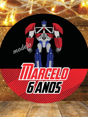 Adesivo latinha transformers