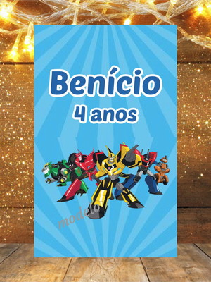 Adesivo tubete transformers