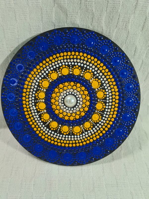 Mandala pontilhismo tranquilidade.