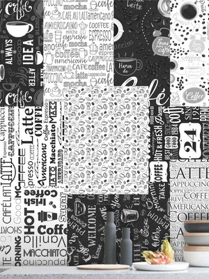 Lambe lambe kit cartaz café cafeteria adesivo coffee l235