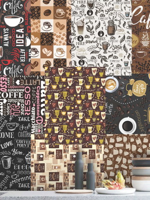 Lambe lambe kit cartaz café cafeteria adesivo coffee l236