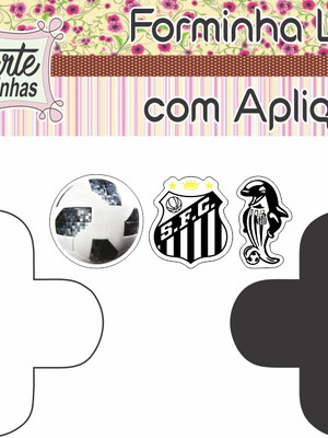 Forminha lisa com aplique santo.s