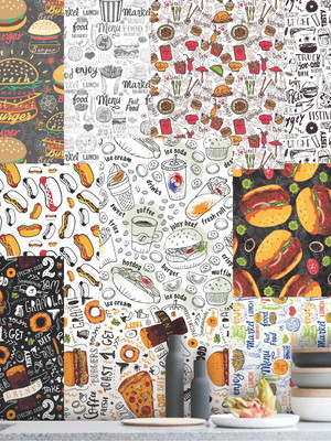 Lambe lambe kit cartaz pizza adesivo hamburguer lanche l252