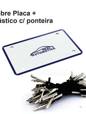 Cobre placa (moto) pvc branco 0,05mm canto arredondado