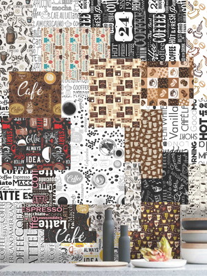 Lambe lambe kit cartaz café cafeteria adesivo coffee l378