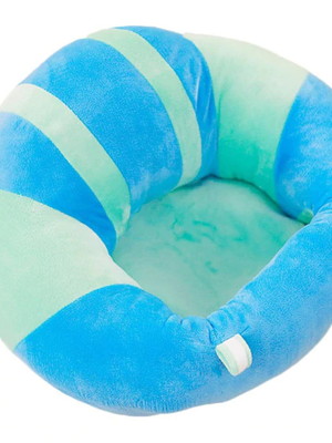 Sofá almofada poltrona pelúcia azul baby