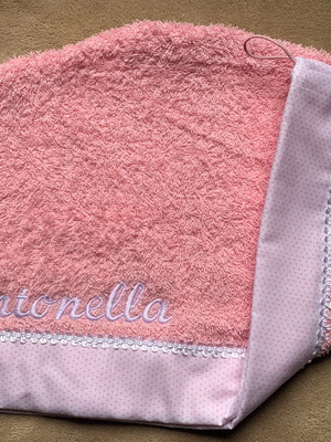 Toalha para cabelo personalizada infantil