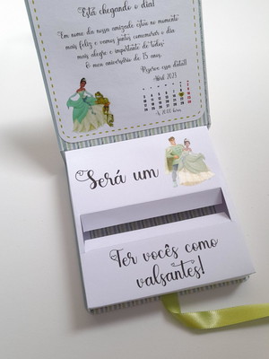 Convite a princesa e o sapo